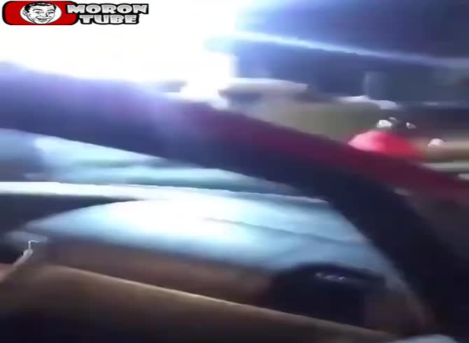 Video :After stealing a phone from them, a guy on a motorbike attempts to follow him